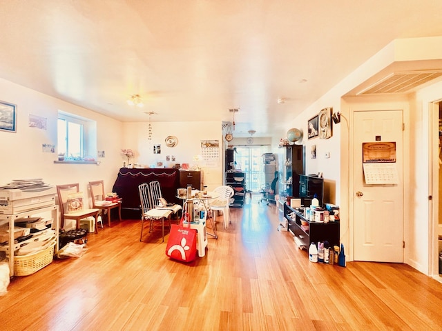 misc room featuring hardwood / wood-style flooring