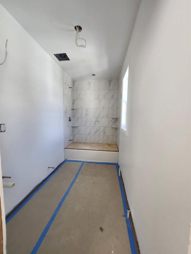 bathroom featuring bathtub / shower combination