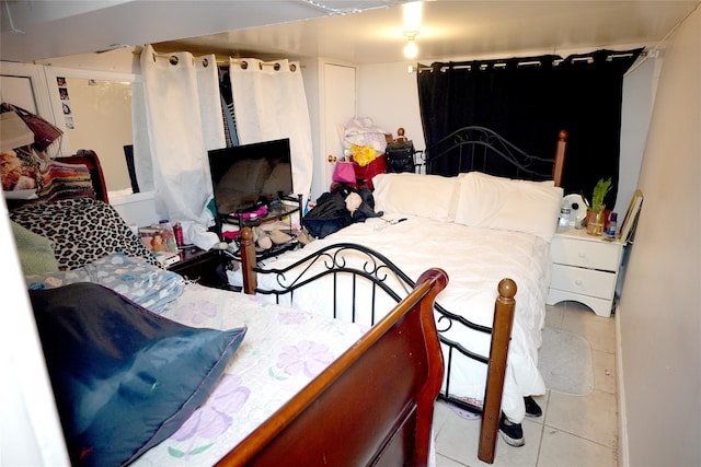 view of tiled bedroom