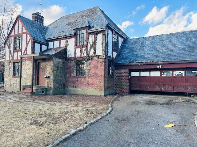 view of home's exterior featuring a garage