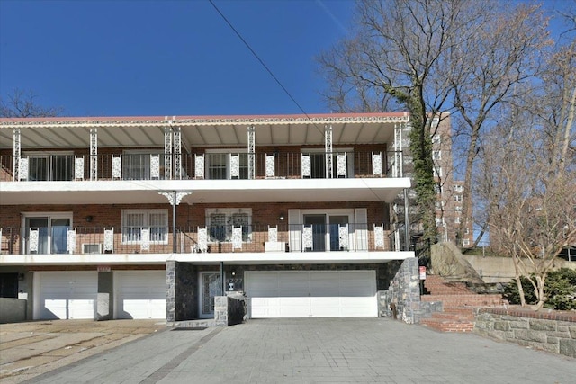 exterior space featuring a garage