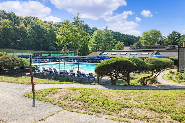 view of pool