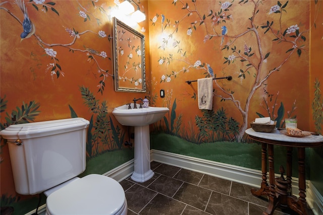 1750 Laurel Lake Dr, Mattituck, NY 11952 - bathroom with toilet and baseboards