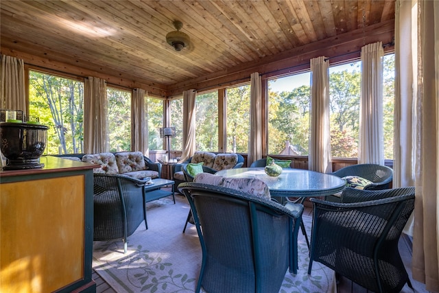 1750 Laurel Lake Dr, Mattituck, NY 11952 - sunroom / solarium with plenty of natural light and wood ceiling