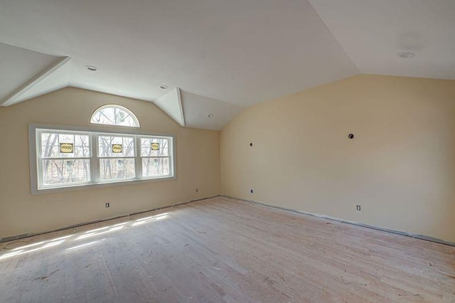 597 Pulaski, Kings Park, NY 11754 - bonus room featuring vaulted ceiling and wood finished floors