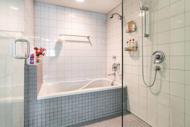 bathroom featuring tile walls and tile patterned floors