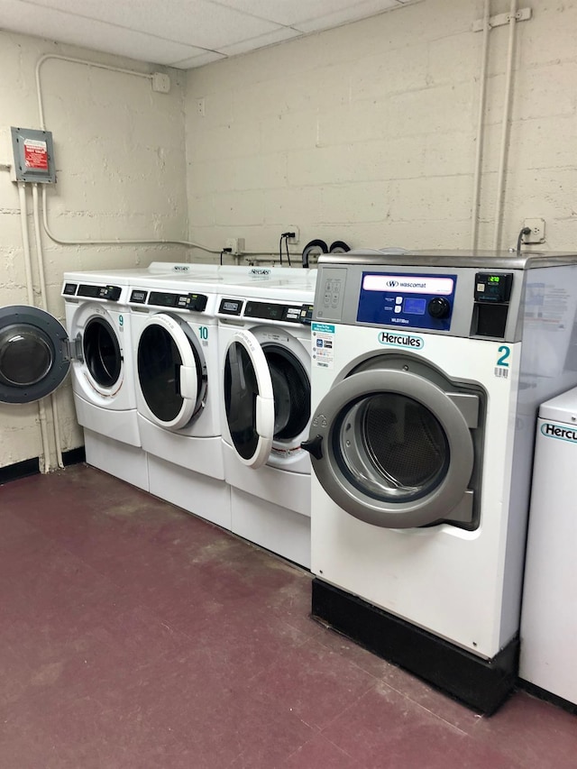 laundry area with washer and dryer