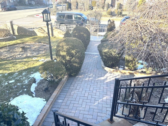 exterior space featuring a gate and fence