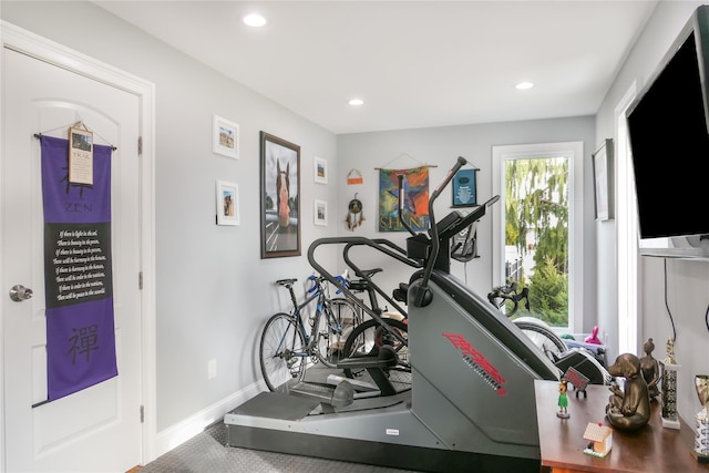 view of workout room