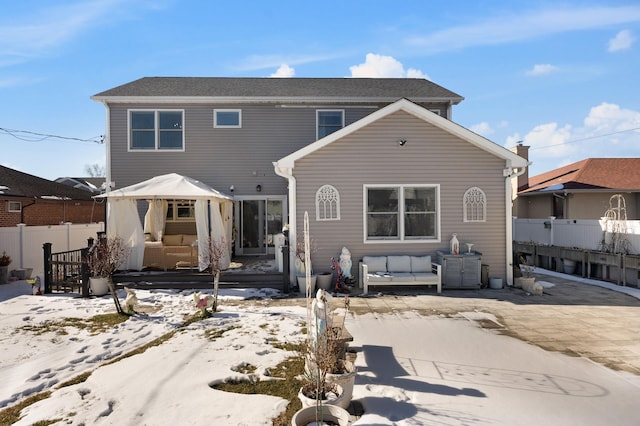 view of rear view of property