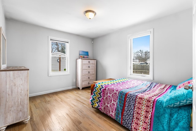 bedroom featuring hardwood / wood-style floors