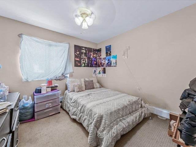 bedroom with carpet floors