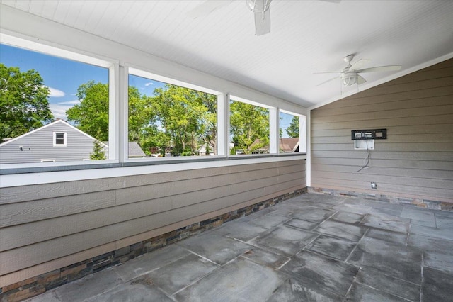 4 Clover Pl, New Rochelle, NY 10805 - view of patio / terrace featuring a ceiling fan