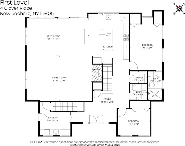 4 Clover Pl, New Rochelle, NY 10805 - property floor plan