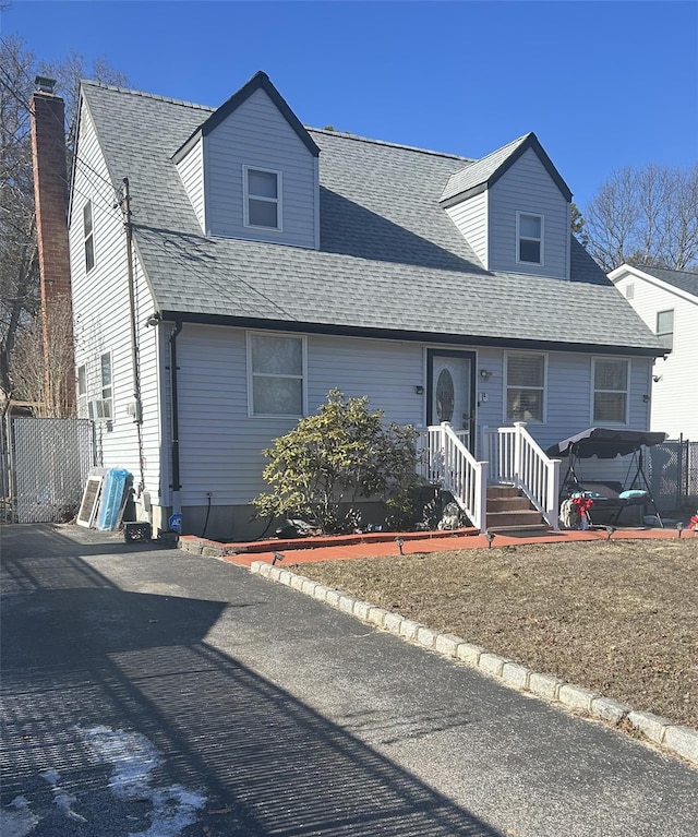 view of cape cod house