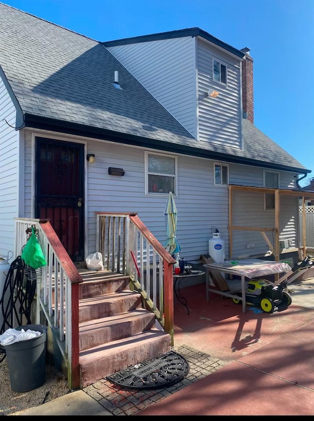 rear view of house with a patio area