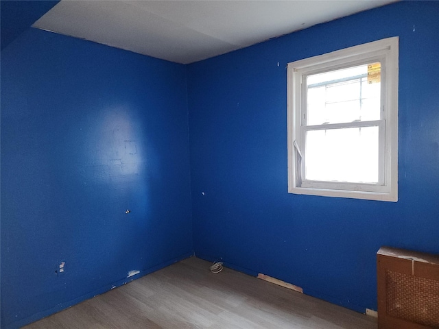 unfurnished room featuring wood-type flooring