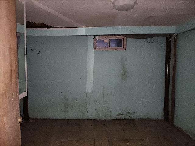 view of basement