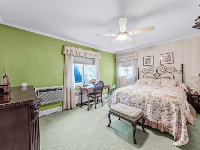 80-51 Little Neck Pkwy, Glen Oaks, NY 11004 - bedroom with carpet flooring, crown molding, ceiling fan, and baseboards