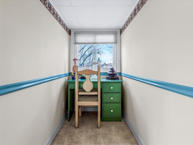 80-51 Little Neck Pkwy, Glen Oaks, NY 11004 - office with baseboards and light tile patterned flooring