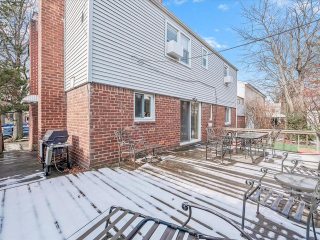 80-51 Little Neck Pkwy, Glen Oaks, NY 11004 - snow covered deck with grilling area and outdoor dining space