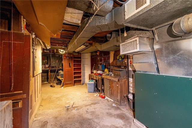 view of basement