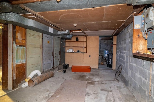 view of basement