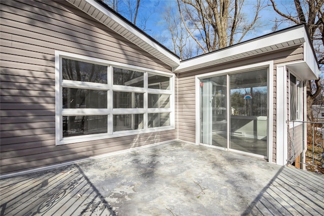 deck featuring a patio