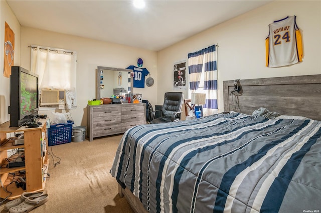 bedroom featuring carpet flooring