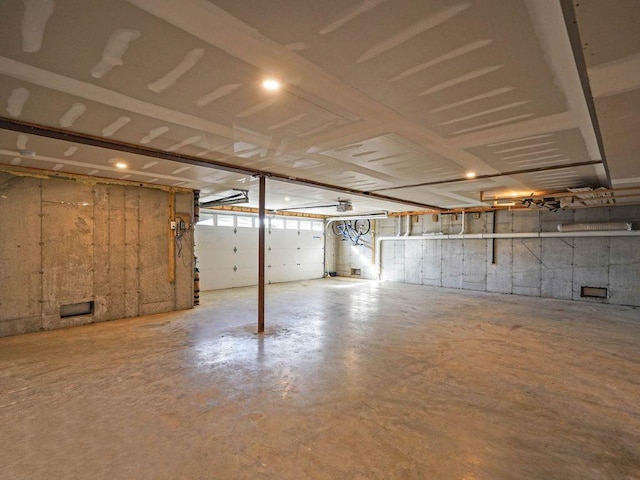 view of basement