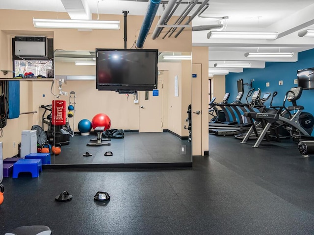 view of exercise room