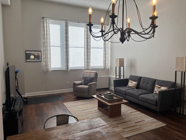 1 Landmark Sq Unit 302, Port Chester, NY 10573 - living room with a healthy amount of sunlight, hardwood / wood-style floors, and a textured ceiling