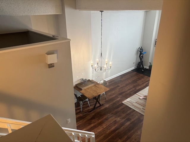 1 Landmark Sq Unit 302, Port Chester, NY 10573 - corridor featuring dark hardwood / wood-style flooring and an inviting chandelier
