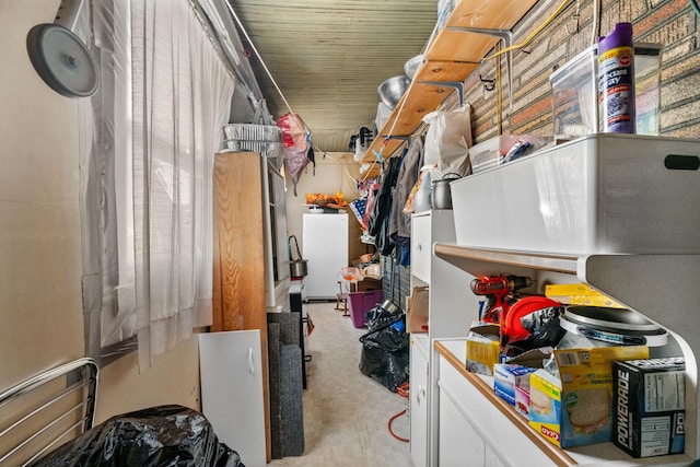 view of storage room