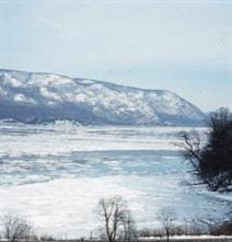 property view of water featuring a mountain view