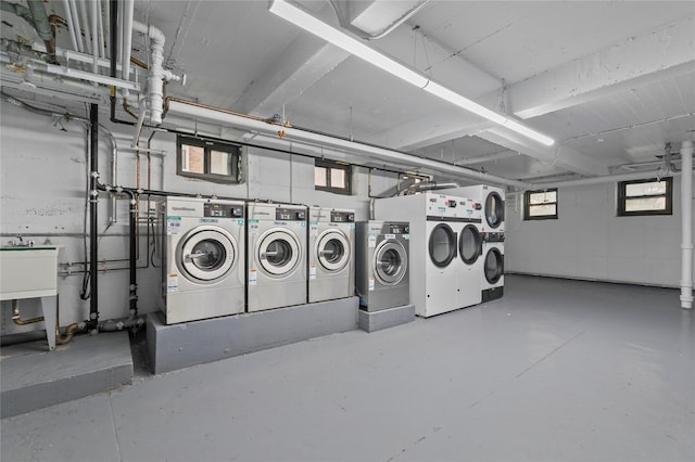 laundry room with washer and clothes dryer