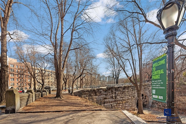 view of road