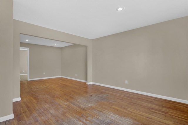 empty room featuring light hardwood / wood-style floors