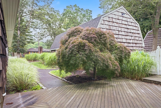 1 Lake Dr, Middle Island, NY 11953 - view of wooden terrace