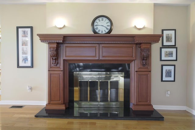 1 Lake Dr, Middle Island, NY 11953 - detailed view of wood finished floors and baseboards