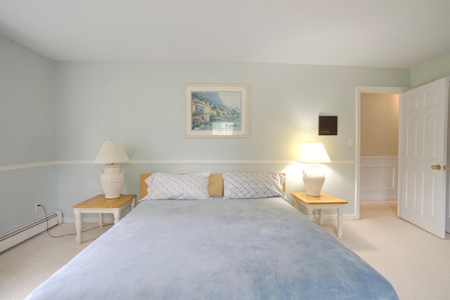 1 Lake Dr, Middle Island, NY 11953 - carpeted bedroom with baseboard heating and baseboards