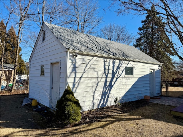 view of outdoor structure