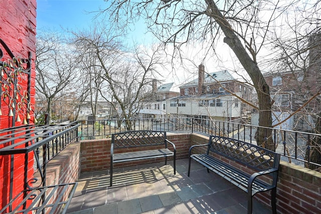 balcony featuring a residential view