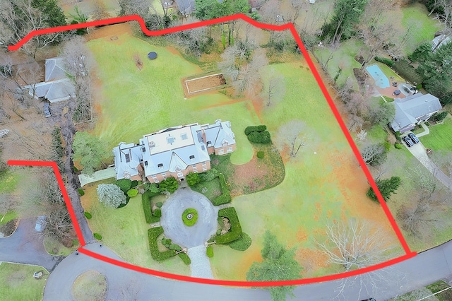 birds eye view of property