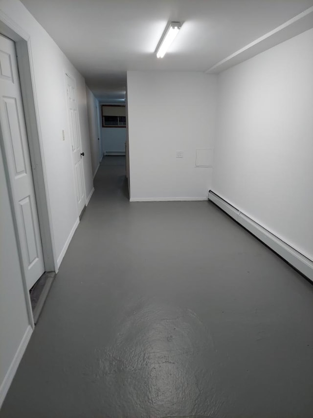 spare room with concrete flooring