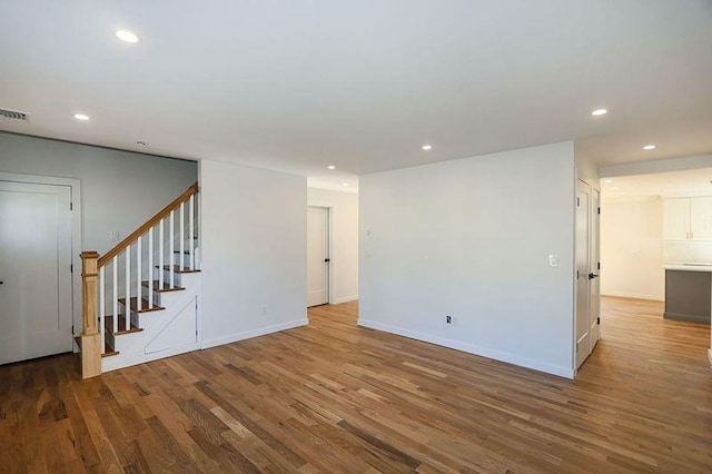 interior space with wood-type flooring