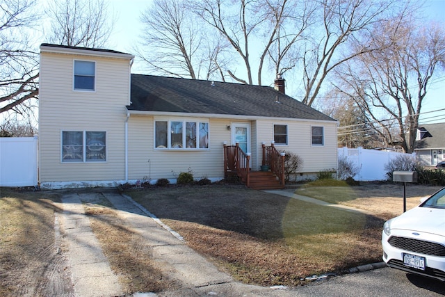 view of front of home