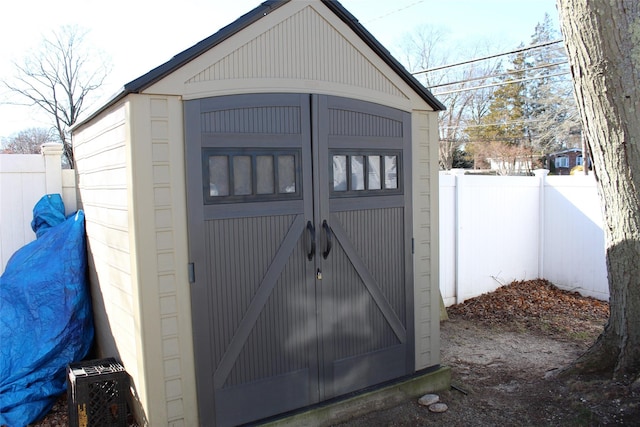 view of outdoor structure