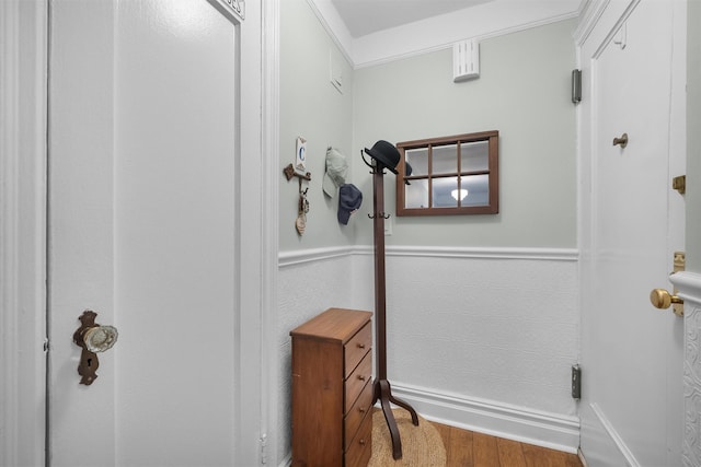 bathroom featuring hardwood / wood-style floors