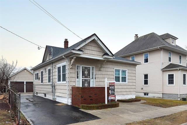 view of bungalow-style house